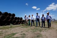 Gutiérrez recorrió la obra de ampliación clave para el shale oil de Vaca Muerta