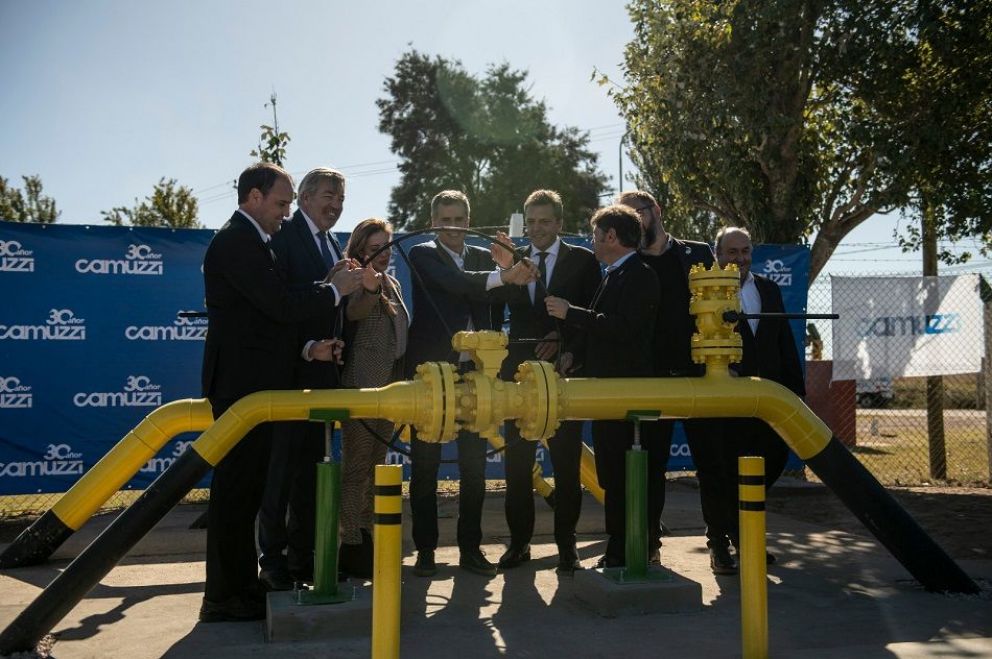 Se inauguró el Gasoducto América con financiamiento de Camuzzi